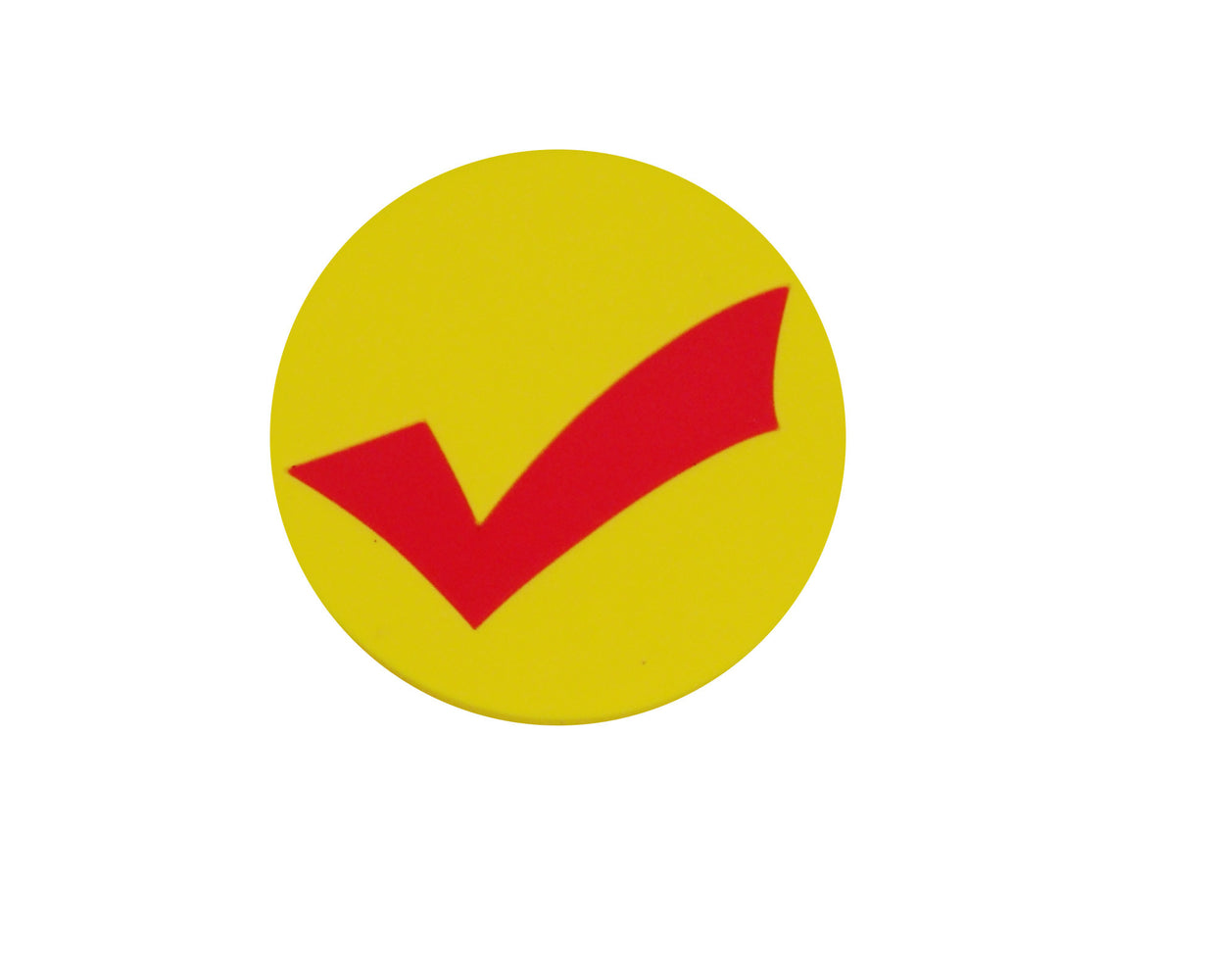 yellow check mark