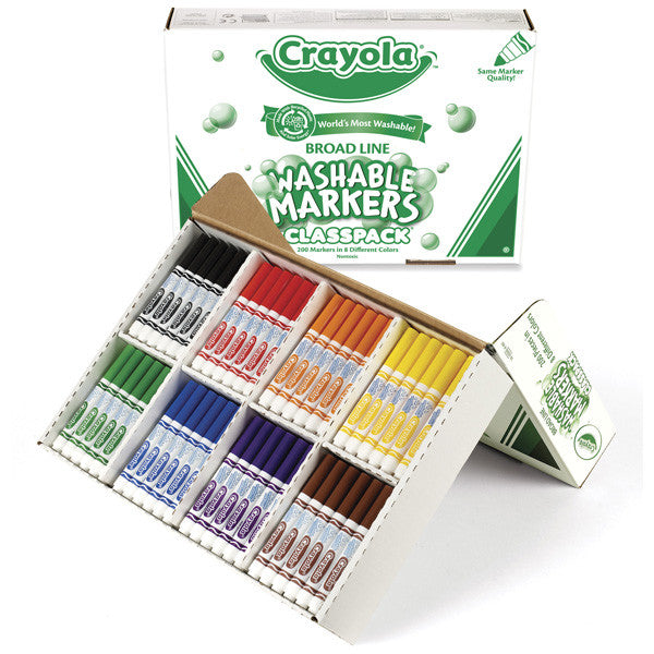 Blue Crayola Broad Line Marker - Set of 5 or 10